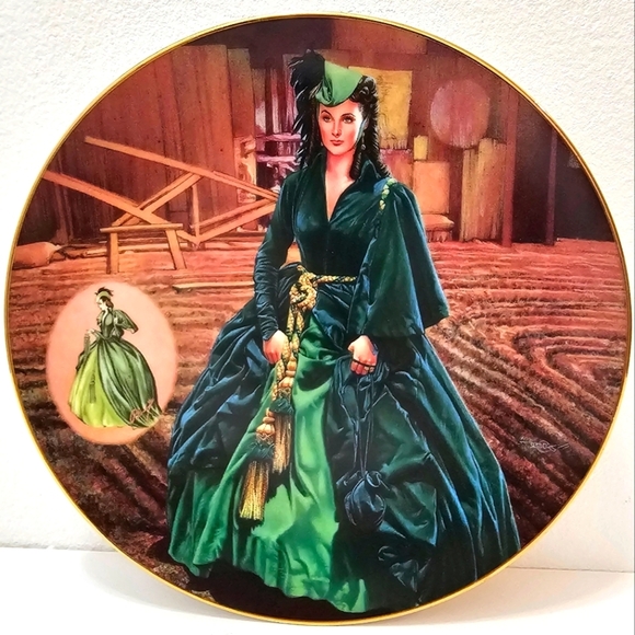 Gone with the Wind "The Green Drapery Dress" 1993 Plate #1033B - Picture 11 of 11